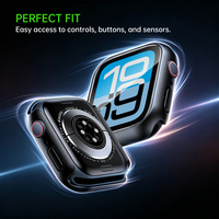 Étui de montre intelligente ultra fin S12, protecteur d'écran en verre trempé, résistant aux rayures, couverture complète pour 49mm 42mm 46mm