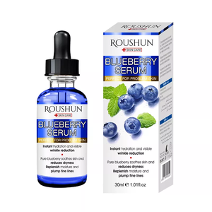 Özel etiket yüksek doz Retinoid yüz Serum Anti kırışıklıklar ve çizgiler Coq10 geliştirir Uv hasarlı cilt Anti-Aging yabanmersini serum - Product Image 1