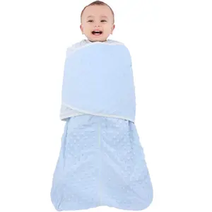 Bedong Bayi Bungkus Kantong Tidur Mewah Bayi Dpt Dipakai Selimut Titik Mewah 1.5 TOG 3-Way Bayi Baru Lahir Transisi Karung Tidur Disesuaikan