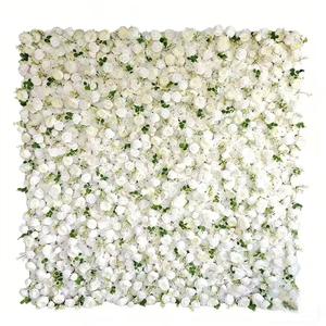 Panneau mural de fleurs artificielles richement superposées 8ft x 8ft pour décoration de réception de mariage et photomaton - Product Image 3