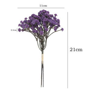 Bouquet de fleurs artificielles en PVC souple, haute simulation, pour mariage, décoration de bureau, style minimaliste, réutilisable - Product Image 5