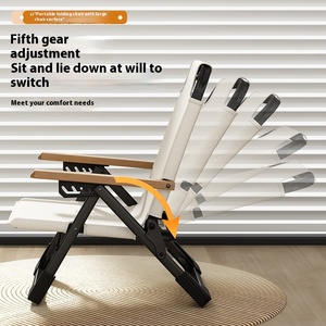 Kermit Four <strong>Adjustable</strong> Aluminum Outdoor Leisure Chaise Lounge Beach <strong>Chairs</strong> Portable <strong>Folding</strong> Barbecue Metal Furniture - Product Image 2