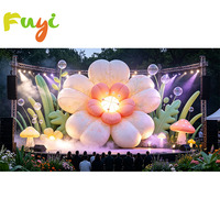 Nouvelle conception de fleur gonflable géante à LED pour la décoration de scène, les événements, les fêtes, les festivals, fleur lumineuse gonflable