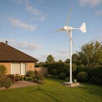 Générateur éolien GWS-3000W 3KW 48V CC, rotor PMSG 4,1m, démarrage à 2m/s pour station de base de tour de télécommunication, télécommande, IP54