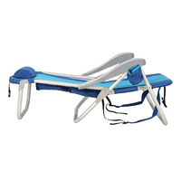 Chaise de plage pliable légère et portable en aluminium réglable Kejie OEM pour pique-niques en plein air