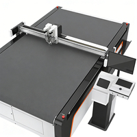 Máquina de Corte Automática Digital de Una Sola Capa para Tela, Prendas de Vestir y Cuero con Cuchilla de Arrastre y Rueda de Plegado