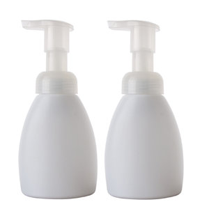 Bouteille de pompe à mousse de voyage rechargeable en plastique sans BPA OEM, bouteille à pompe à mousse HDPE 250ml - Product Image 1