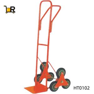รถเข็นมือโลหะ6ล้อแบบพับได้ <span class=keywords><strong>HT0101</strong></span>รถเข็นปีนบันไดรับน้ำหนักได้250กก. เคลือบผงใช้งานง่ายใช้ในอุตสาหกรรม OEM - Product Image 2