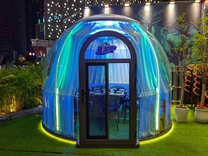 Modernas Carpas de Burbuja Transparentes para Exterior Casa Domo Igloo de Policarbonato Impermeable para <span class=keywords><strong>Restaurante</strong></span> - Product Image 6