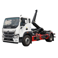 Camion à ordures Foton 4x2 14CBM avec système hydraulique de levage par crochet, bras de ramassage automatique