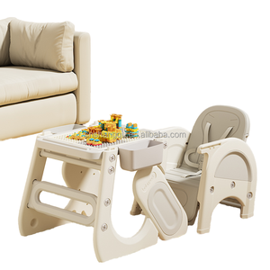 Bàn cảm giác đa năng VSUCH cho nhiều trẻ em, bàn học bằng nhựa, giao hàng miễn phí, bộ bàn ghế đọc sách, ghế ăn cao cho trẻ em - Product Image 1