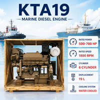 Moteur marin SCDC CUM KTA19 à puissance élevée, 4 temps, 6 cylindres, 500-700 CV, pour bateaux lourds et navires de pêche