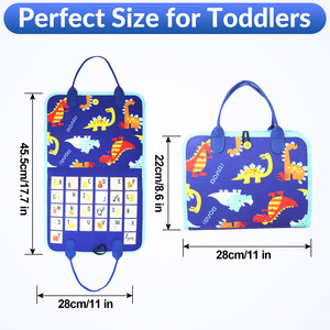 Sách vải bận rộn cho trẻ em, đồ chơi cảm giác Montessori, đồ chơi du lịch, bảng học tập, bảng bận rộn bằng vải cho trẻ mới biết đi - Product Image 2