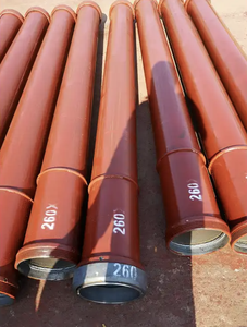Yüksek karbonlu çelik gövde boruları, delik kazık için dökümlü in-situ beton kazıkları Tremie borusu - Product Image 3