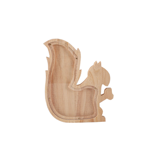 Écureuil en bois boîte d'économie d'argent écureuil tirelire écureuil tirelire tirelire - Product Image 1