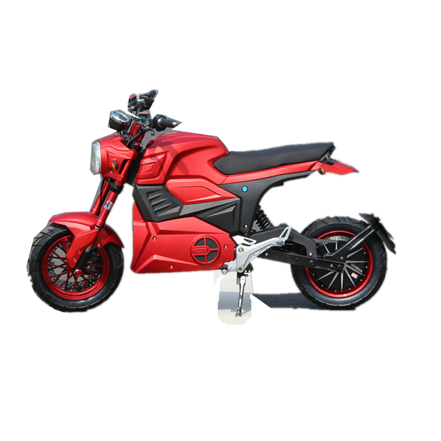 Electric Motorcycle 2000W Steel Frame Adult Use