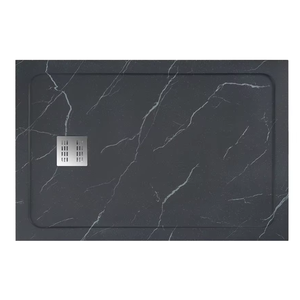 Base <span class=keywords><strong>de</strong></span> <span class=keywords><strong>Ducha</strong></span> Rectangular Moderna <span class=keywords><strong>de</strong></span> Resina Negra Antideslizante, Bandeja para Puerta <span class=keywords><strong>de</strong></span> <span class=keywords><strong>Ducha</strong></span>, Opción <span class=keywords><strong>de</strong></span> Personalización para Hoteles, 80x120CM, para Piso <span class=keywords><strong>de</strong></span> Baño - Product Image 1