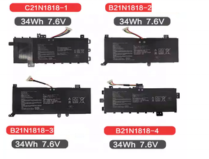 电池适用于华硕 C21N1818 C21N1818-2 B21N1818 B21N1818-2 0B200-03280500 C21PPJH 7.7V 37Wh 4800mAh - Product Image 2