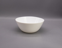 Lygsp80 – Ensemble de vaisselle en verre opale blanc de 8 pouces, résistant à la chaleur, avec décor en décalcomanie, assiettes creuses pour la table à manger