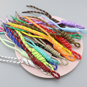 Wholesale Colors Nylon Braided Rope Car Key Chains Bag Charms Rope Braided Lanyard Keychain Diy Rope Keychain Accessories