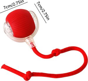 Jouet intelligent pour animaux de compagnie 360 °    Jouet interactif automatique pour chien et chat, rechargeable par USB, en ABS moderne, jouet roulant - Product Image 2