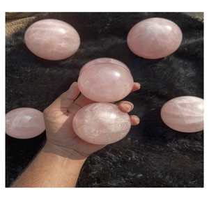 Sphère de quartz rose clair de haute qualité / Boule de cristal polie / Pierre précieuse de quartz rose naturel pour la fabrication de bijoux - Product Image 1