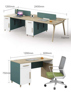 Scrivania per Computer con Finitura in Melamina e Gambe in Metallo per Casa o Ufficio con Piedistallo Mobile - Product Image 2