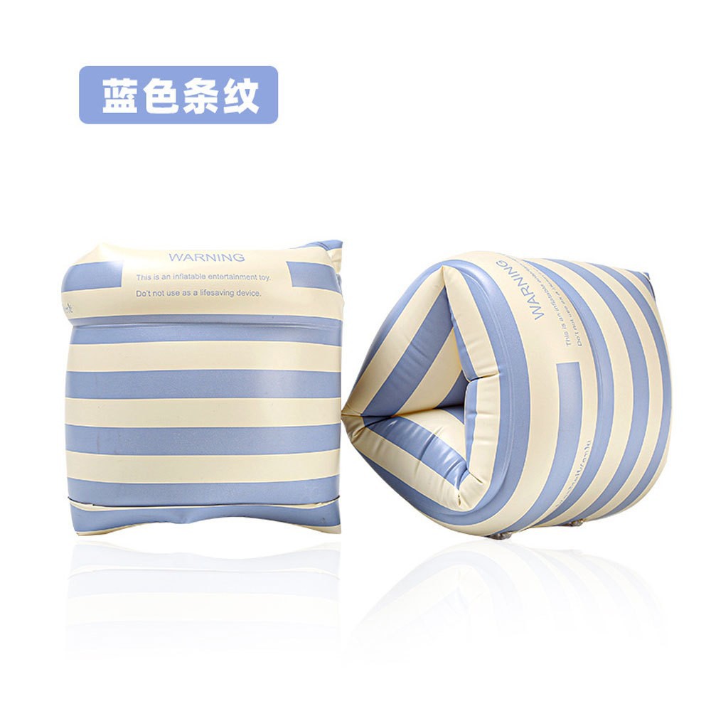 Anneau de bras rayé, bleu (1 paquet de 2)