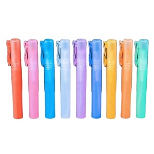 Hot Selling Colorful 10ml PP Plastic <b>Mini</b> Pen Shape Spray <b>Perfume</b> Bottles Pen Tube - Product Image 1