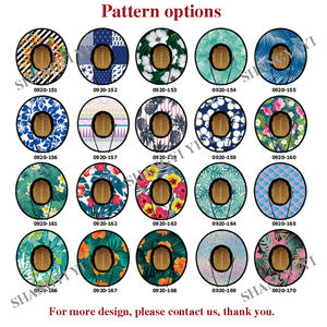 Stile americano bandiera personalizzata aquila bagnino di paglia cappelli a tesa larga erba naturale traspirante parasole per la promozione - Product Image 5