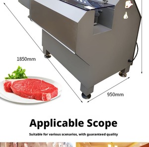 Rebanadora de Carne Semiautomática de Acero Inoxidable, Grosor Ajustable, Máquina Cortadora de Carne Fresca de 3-20 mm - Product Image 4