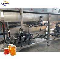 Machine de pasteurisation continue hautement automatisée à bande transporteuse en acier inoxydable de type pulvérisateur pour porridge aux huit trésors