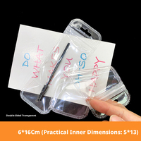 Sacs refermables transparents double face avec poignée, imperméables et réutilisables, impression sérigraphique pour bijoux et électronique