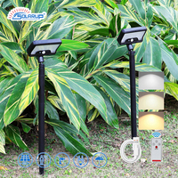 Lampes solaires de sécurité Solarup à piquet, éclairage extérieur DC étanche de haute qualité, projecteurs LED écologiques pour jardin