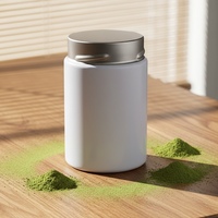 Boîte en métal hermétique de qualité alimentaire pour matcha, personnalisable, ronde, petite, pour le stockage du thé et de la poudre de matcha, vente en gros