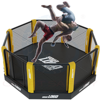 Plateforme de cage de compétition MMA de qualité professionnelle avec cadre tubulaire carré, passerelle de 50-100 cm, 1 m de large, robuste et durable, équipement d'arts martiaux