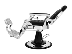 Ghế làm tóc/thẩm mỹ viện hiện đại màu đen PVC cao cấp, bơm thủy lực chịu lực, xoay 360 độ, ngả lưng, điều chỉnh độ cao, dùng được cho phòng khách - Product Image 4