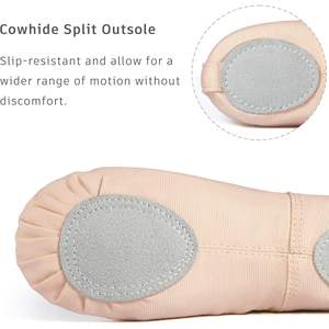 รองเท้าบัลเลต์ผ้าใบพื้นแบน Dynadans สำหรับเด็กหญิง ผู้หญิง เด็กเล็ก และเด็กวัยหัดเดิน - Product Image 4