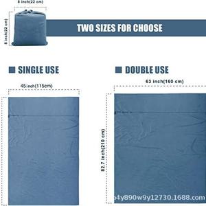 Sac de couchage rectangulaire Woqi bleu marine 930g léger, portable, pour adultes, voyage, camping, respirant, écologique - Product Image 1