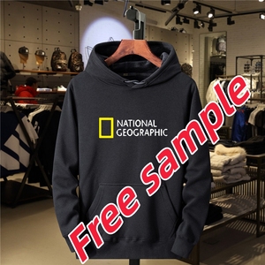Áo hoodie nam cổ lọ chất cotton dày, mẫu miễn phí, unisex, in logo tùy chỉnh, kiểu dáng rộng, dày dặn - Product Image 1