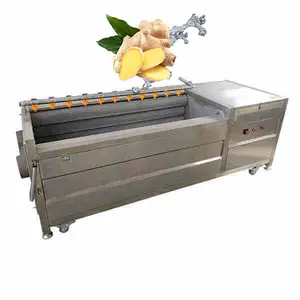 Automatic Ginger Washing Potato Peeling and Cutting Machine