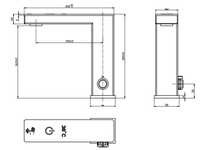 Robinet intelligent contemporain en cuivre Shuaiziqi avec affichage LED et capteur d'économie d'eau pour hôtels, maisons et chambres