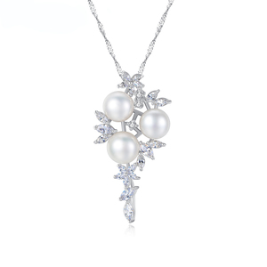 Nuevo Collar con Colgante de Perla Natural de Agua Dulce en Plata de Ley S925: Joyería de Diseño para Mujer al por Mayor - Product Image 1