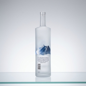 Bouteille de vin en verre <span class=keywords><strong>blanc</strong></span> cristal de haute qualité sophistiquée avec bouchon à couronne Capacités de 375 ml/500 ml/750 ml Liqueur Vodka Tequila <span class=keywords><strong>Whisky</strong></span> - Product Image 5