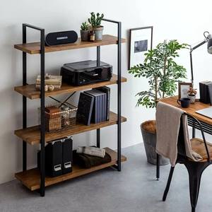 Étagère de rangement en mélamine contemporaine de Style Brooklyn pour bureau à domicile salon appartement Structure de démantèlement - Product Image 5