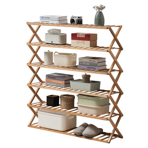 Folding <b>storage</b> <b>shelf</b>, no installation required, simple floor-standing bookshelf for living room, kitchen, bathroom, and - Product Image 4