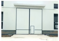 Puerta Corredera Industrial de Acero Personalizada, Puerta Corredera Lateral Automática Aislada para Almacén, Fábrica, Taller y Logística