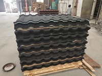 Tuiles de toiture en métal revêtues de pierre colorées, fabriquées en Chine, haute qualité