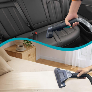 Electric <b>Handheld</b> Wet and Dry Carpet Upholstery <b>Cleaner</b> Bagless for Home Car and Hotel Use EU Plug - Product Image 2