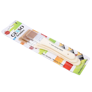 Garder le sourire 3 pièces professionnel Original bois pôle Art peinture aquarelle <span class=keywords><strong>Gouache</strong></span> cochon poils gommage brosse ensemble - Product Image 5